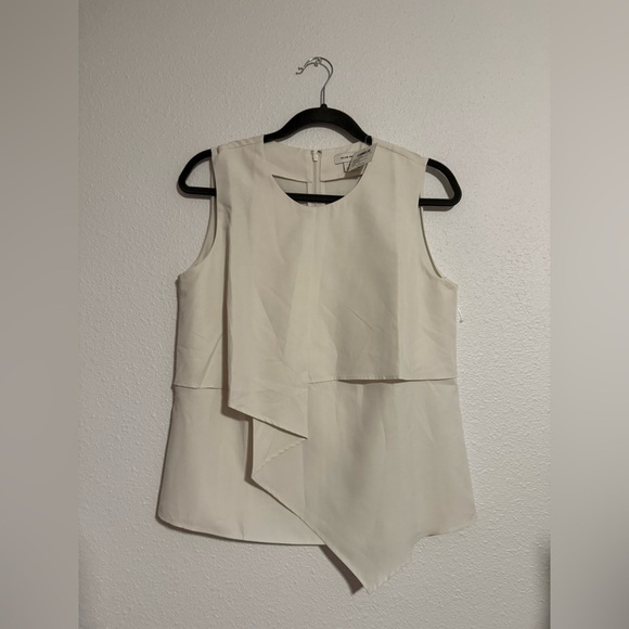 Club Monaco Drape Front Sleeveless Blouse - Picture 2 of 7